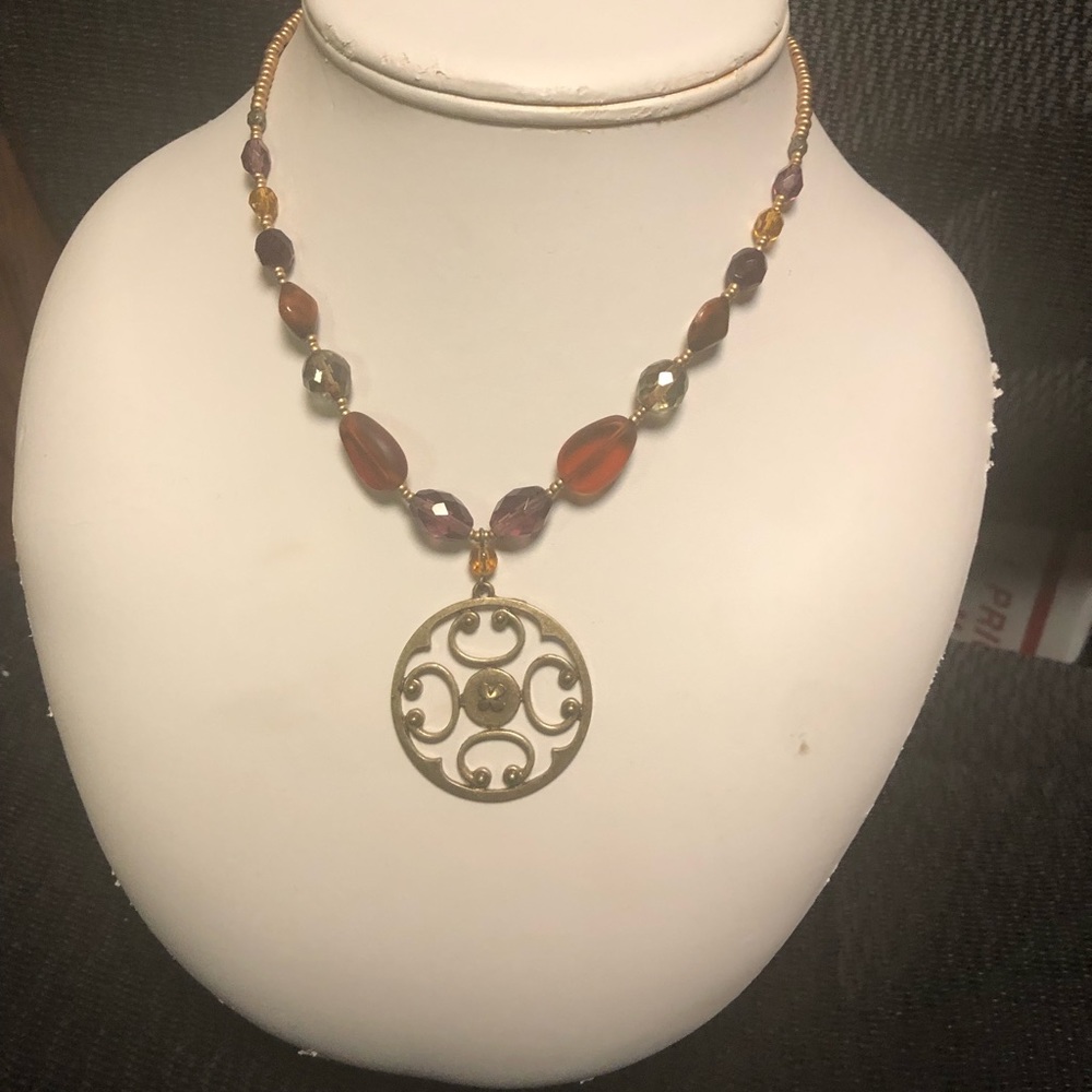 Cookie Lee Glass Bead Necklace- 529 $20 or $15 w/offer